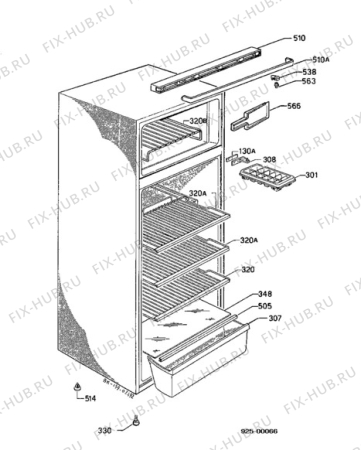 Взрыв-схема холодильника Electrolux ER2320D - Схема узла Housing 001